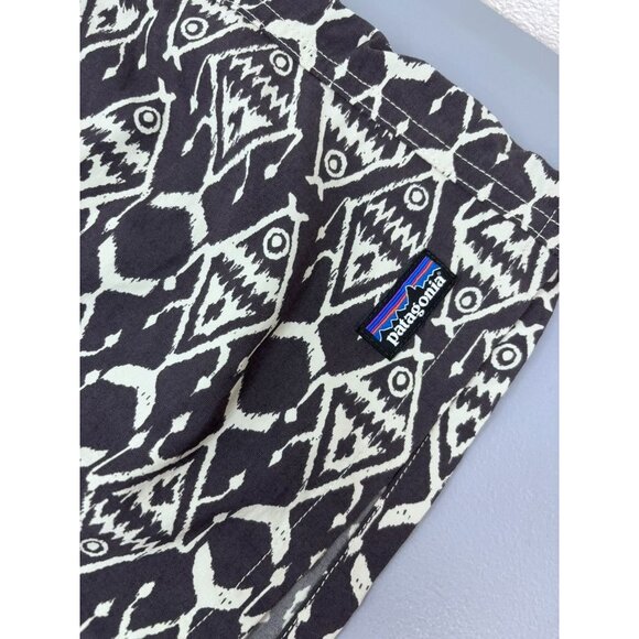 Patagonia men's medium grey fish print baggies outdoor hiking shorts 4.5" inseam - Picture 3 of 6